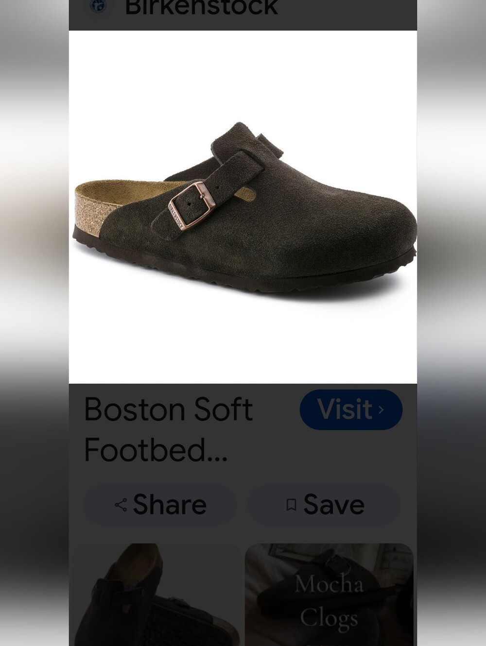 Birkenstock Boston Soft Footbed Clogs Suede Woman's